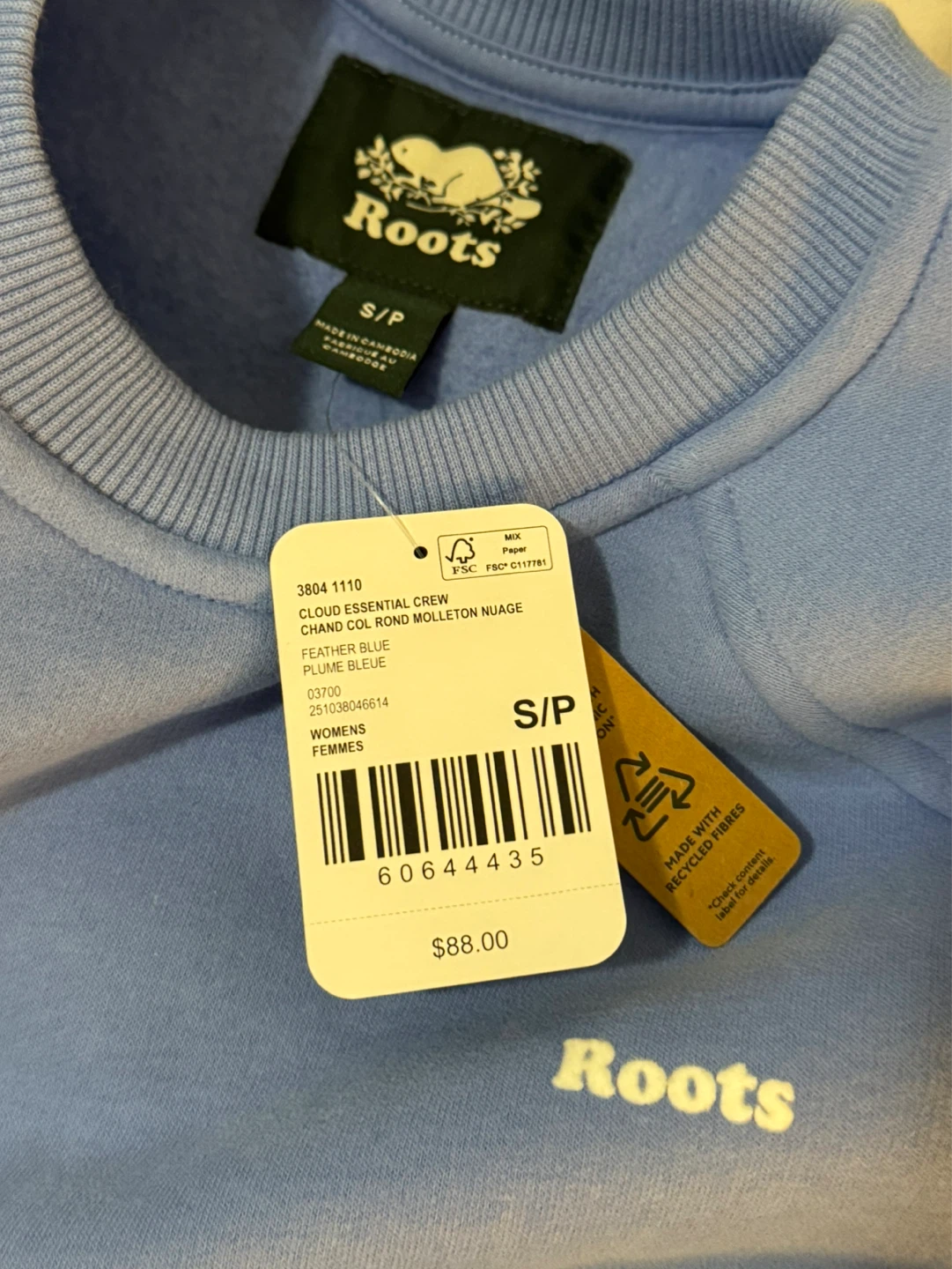 NEW Roots Cloud Essential Crewneck - Small 🌱 - photo 3