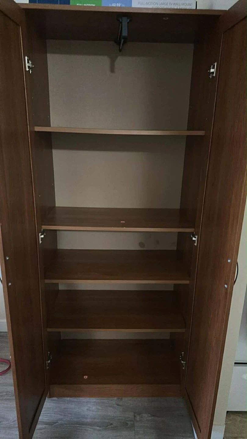 Wooden Storage Cabinet with 5 Shelves - photo 2
