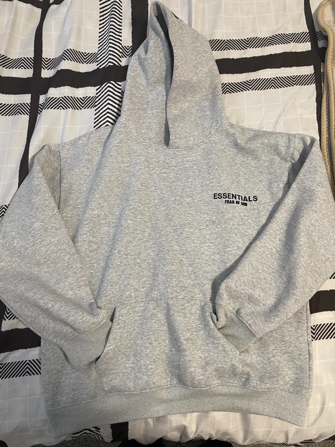 ESSENTIALS Fear of God Grey Hoodie (REP)