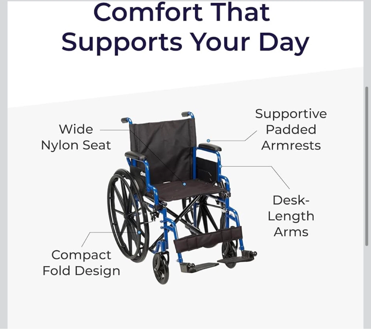 Wheelchair Folding - used once - photo 4
