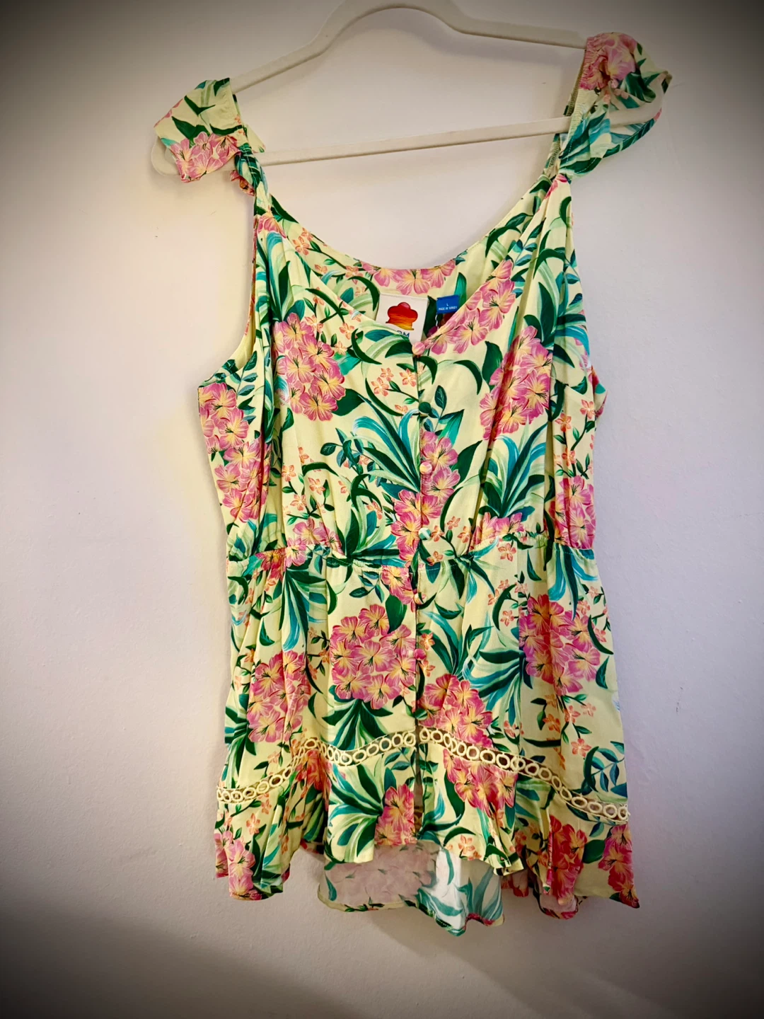 FARM RIO Anthropologie Floral Print Midi Top 🌱(NEW)