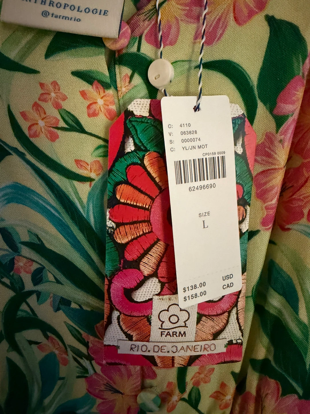 FARM RIO Anthropologie Floral Print Midi Top 🌱(NEW) - photo 3