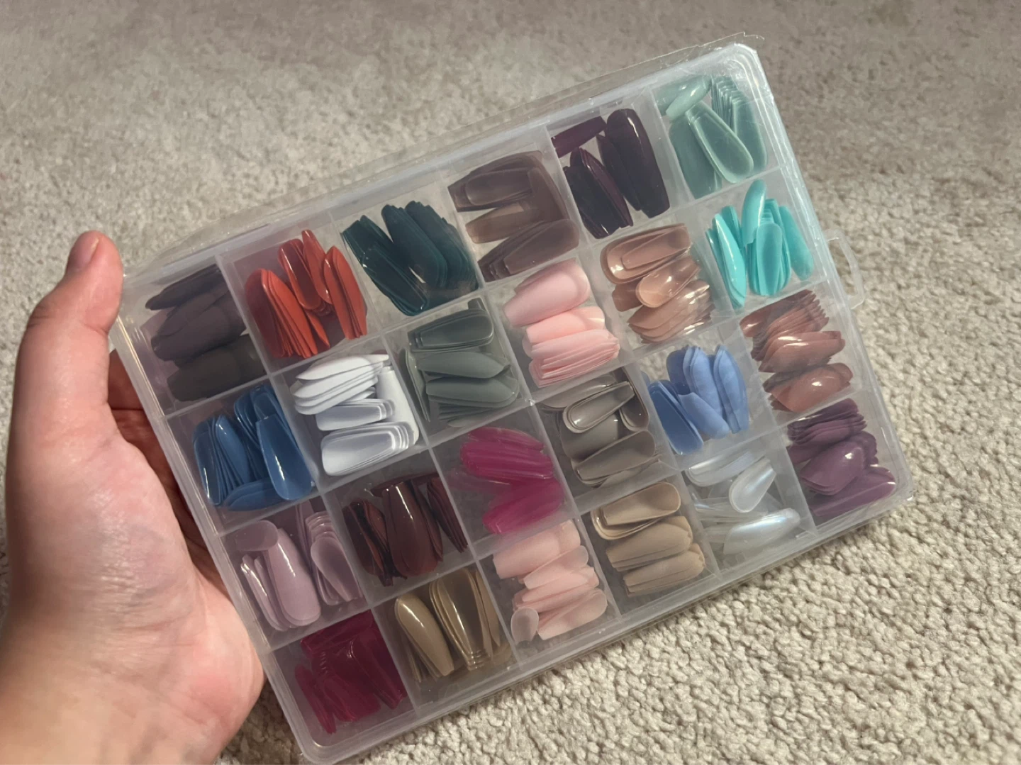 Assorted Coffin False Nails