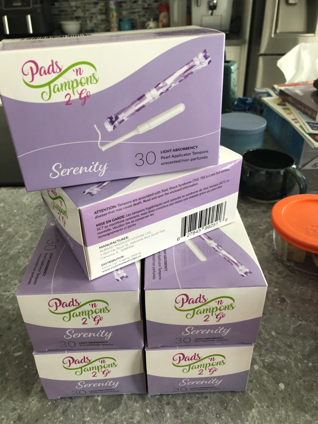 Light absorbency tampons- take all 6 boxes
