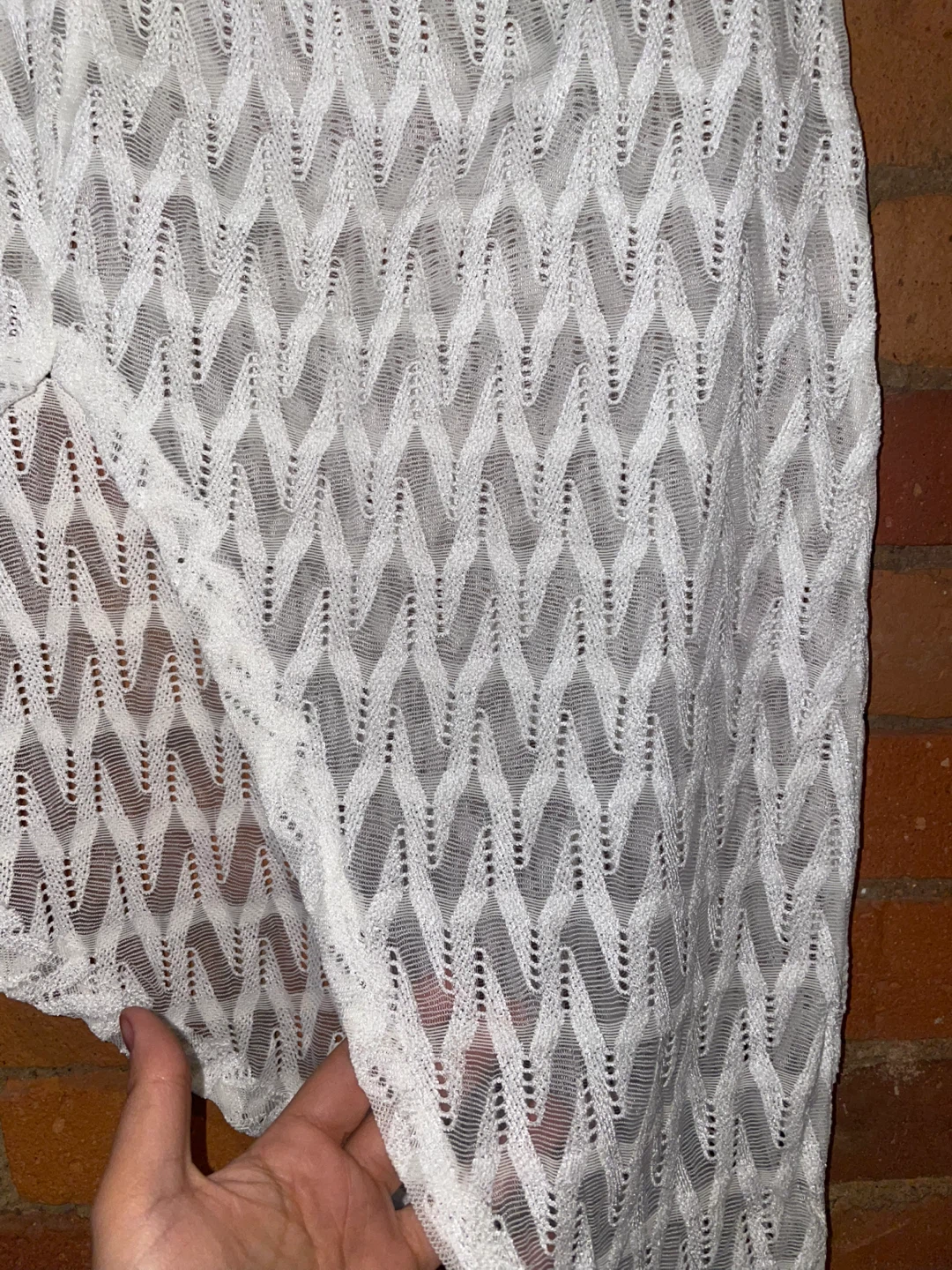 White Lace Mini Skirt swim cover up - photo 4