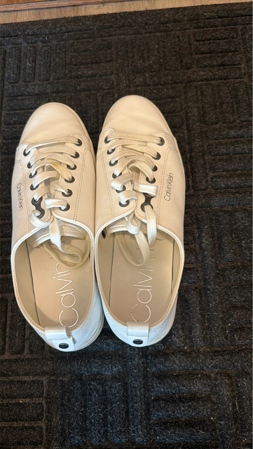 Calvin Klein White Leather Sneakers - photo 4