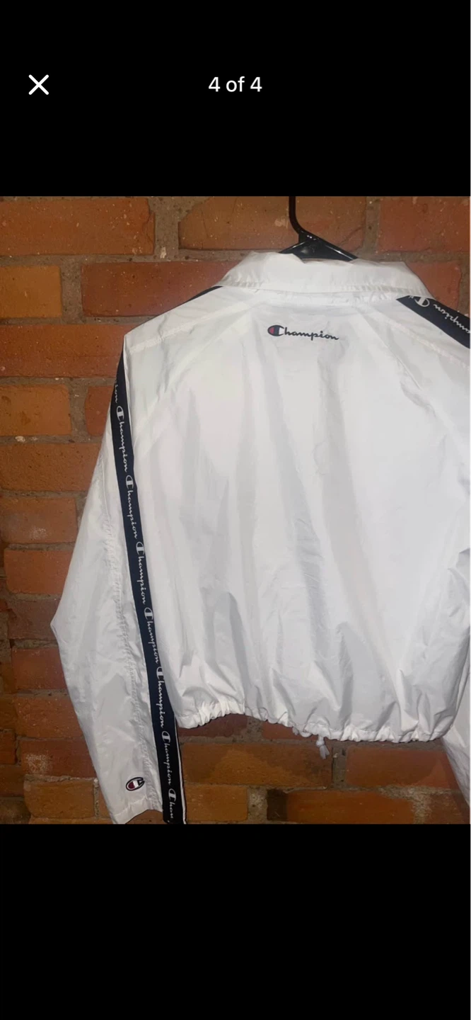 Champion White Jacket with Logo - photo 4