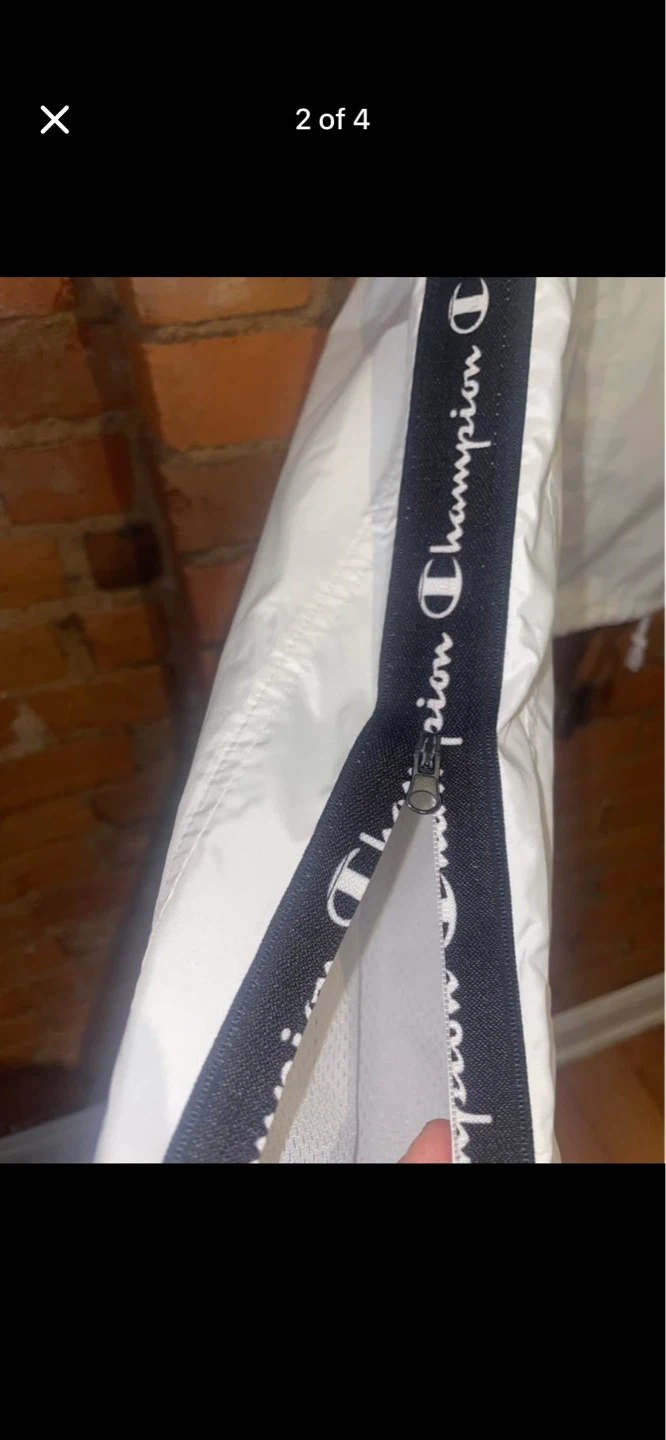 Champion White Jacket with Logo - photo 2