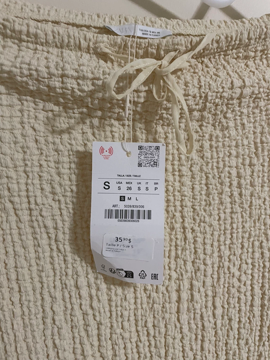 Zara Textured Wide Leg Pants - photo 3