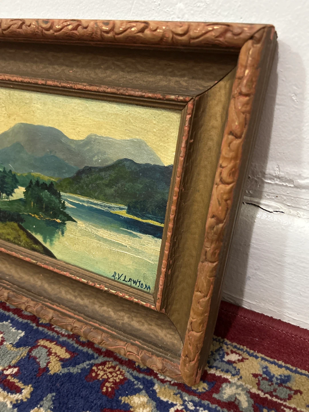 Framed Landscape Painting by A.V. Lawom - photo 5