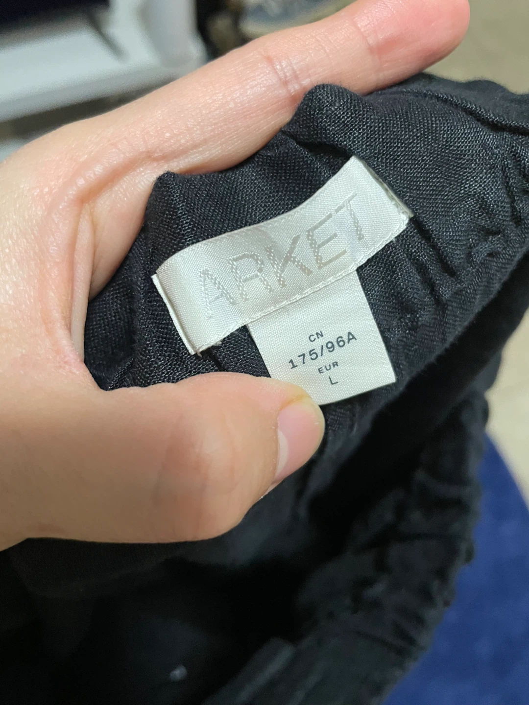 ARKET Black Linen Trousers Size Large - photo 2