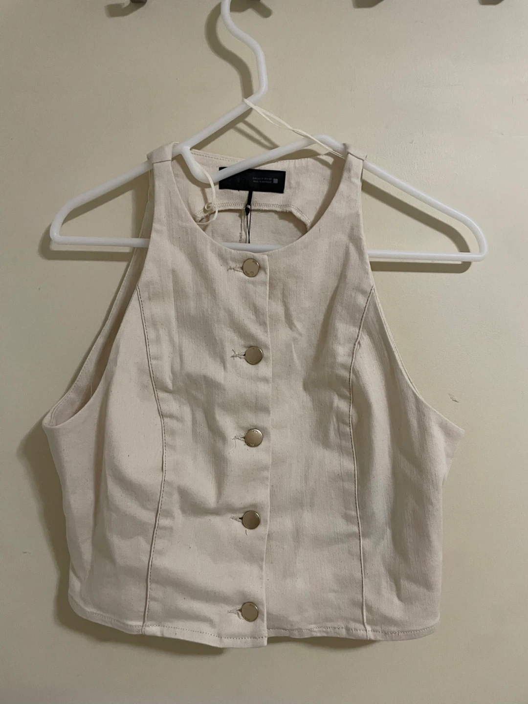 Zara Crop Tank Top Size M