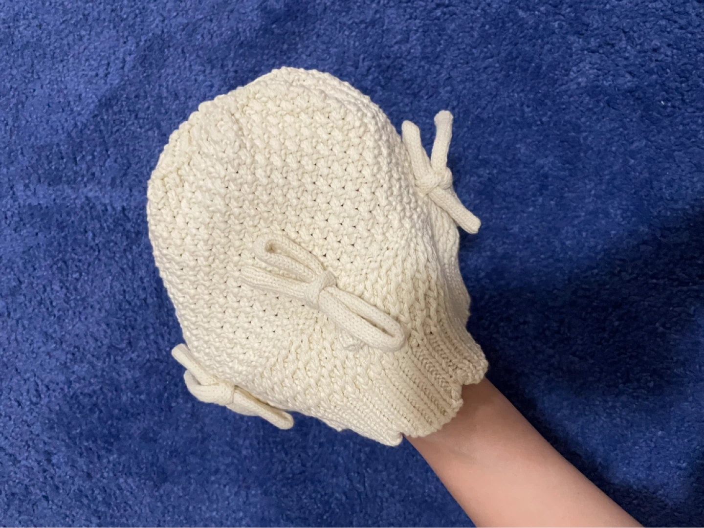 Cream knit toque - photo 2
