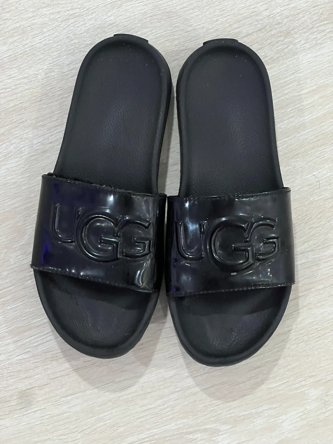 UGG Black Slide Sandals