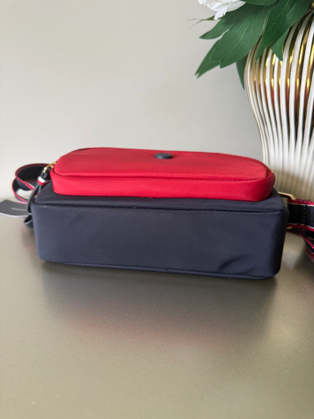 Tommy Hilfiger Navy Blue and Red Crossbody Bag - photo 3