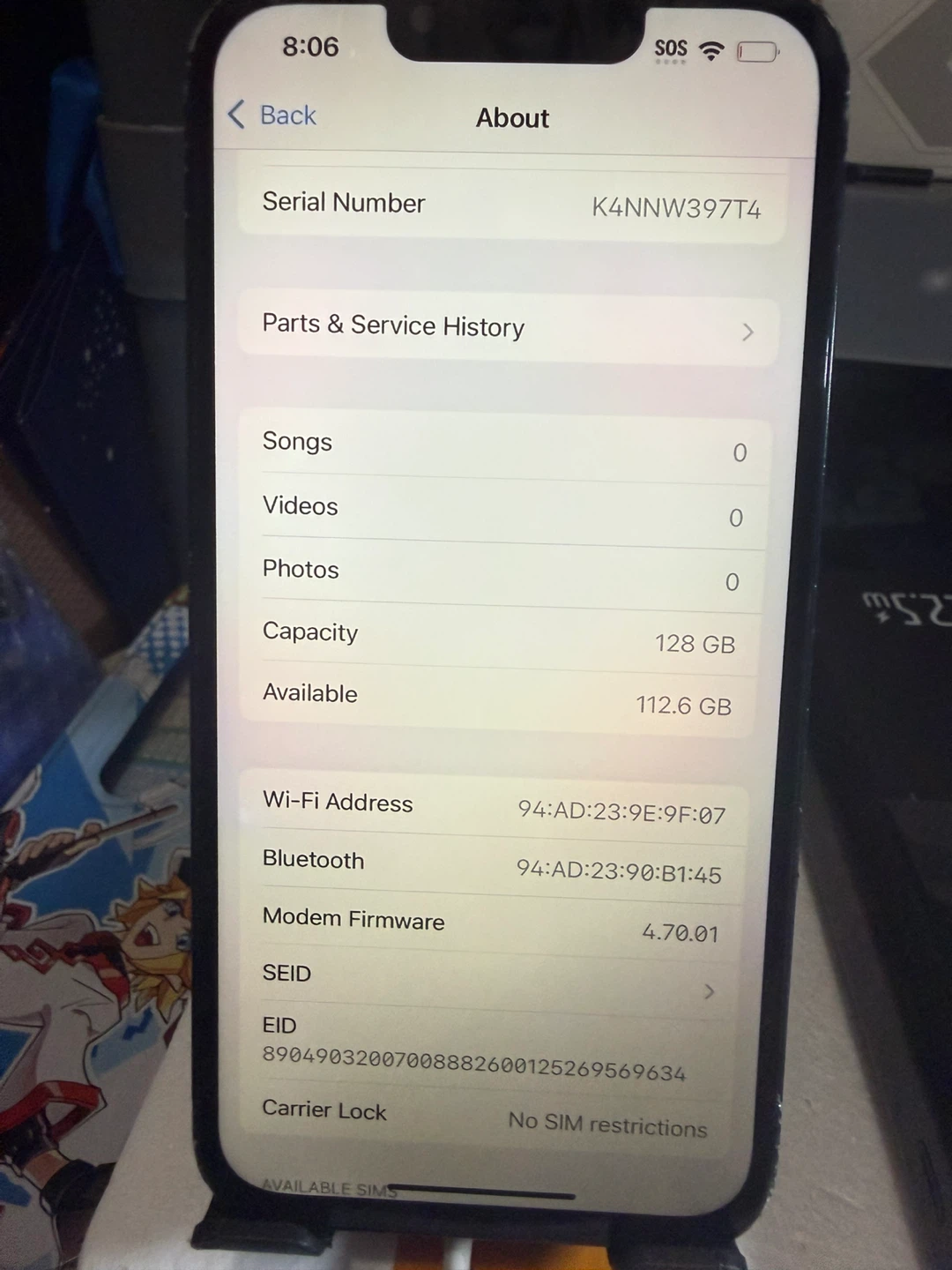 iPhone 13 128GB midnight unlock