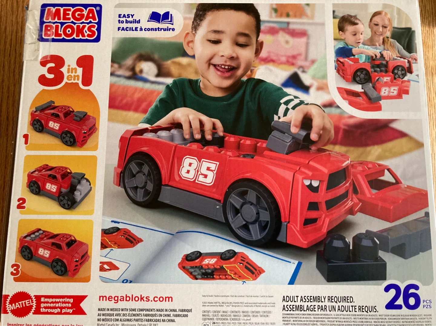 Mega Bloks Build & Go Race Car
