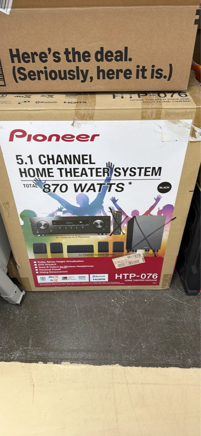 Pioneer 5.1 Channel Home Theater System HTP-076