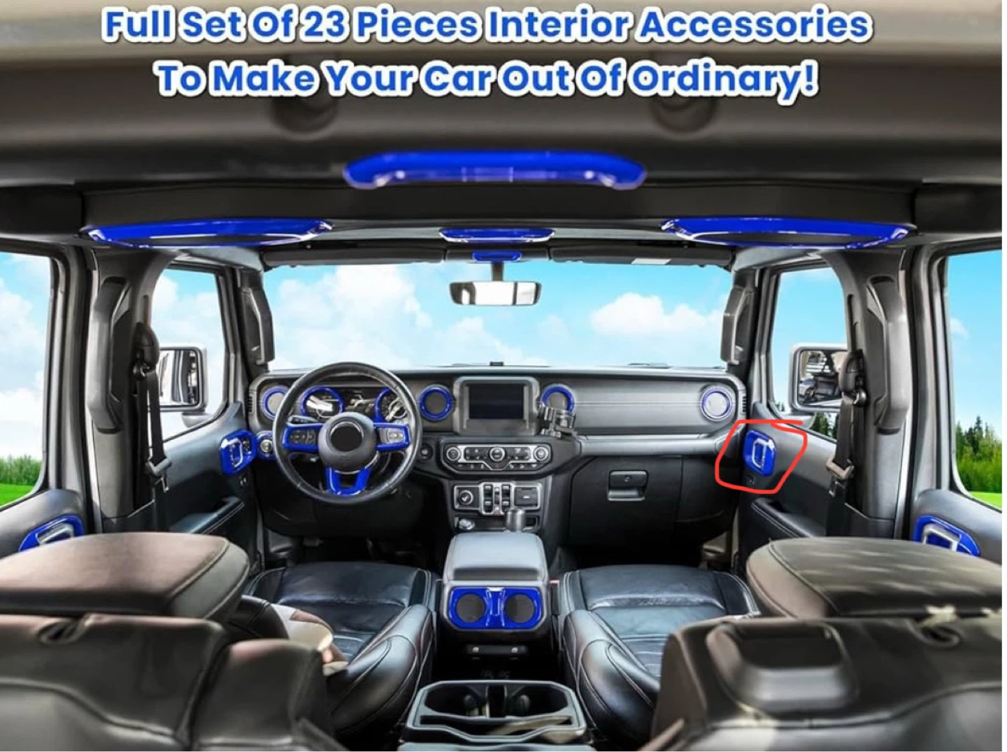 CARBON FIBER INTERIOR KIT! Jeep Wrangler JL JT 2018-2023 - photo 4