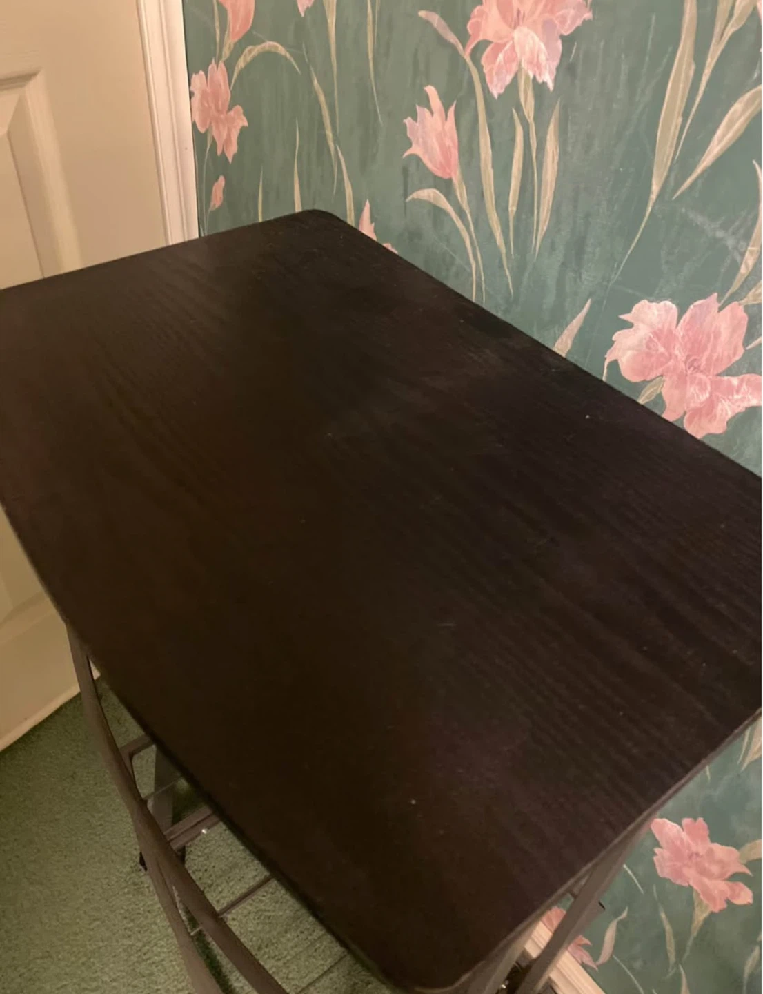 Table ,  Black Rolling Utility Cart with Shelves - photo 4