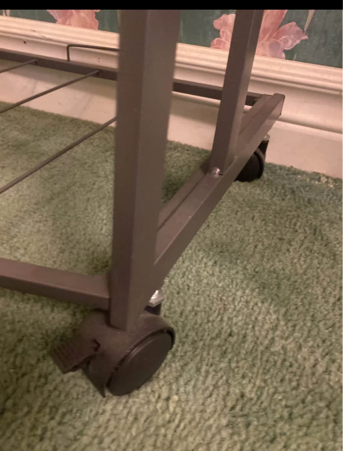 Table ,  Black Rolling Utility Cart with Shelves - photo 3