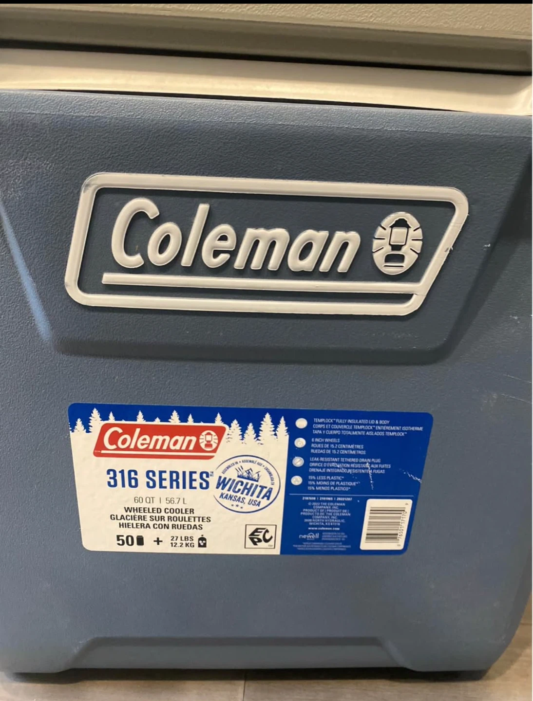 Coleman 316 Series 50QT Wheeled Cooler - photo 3