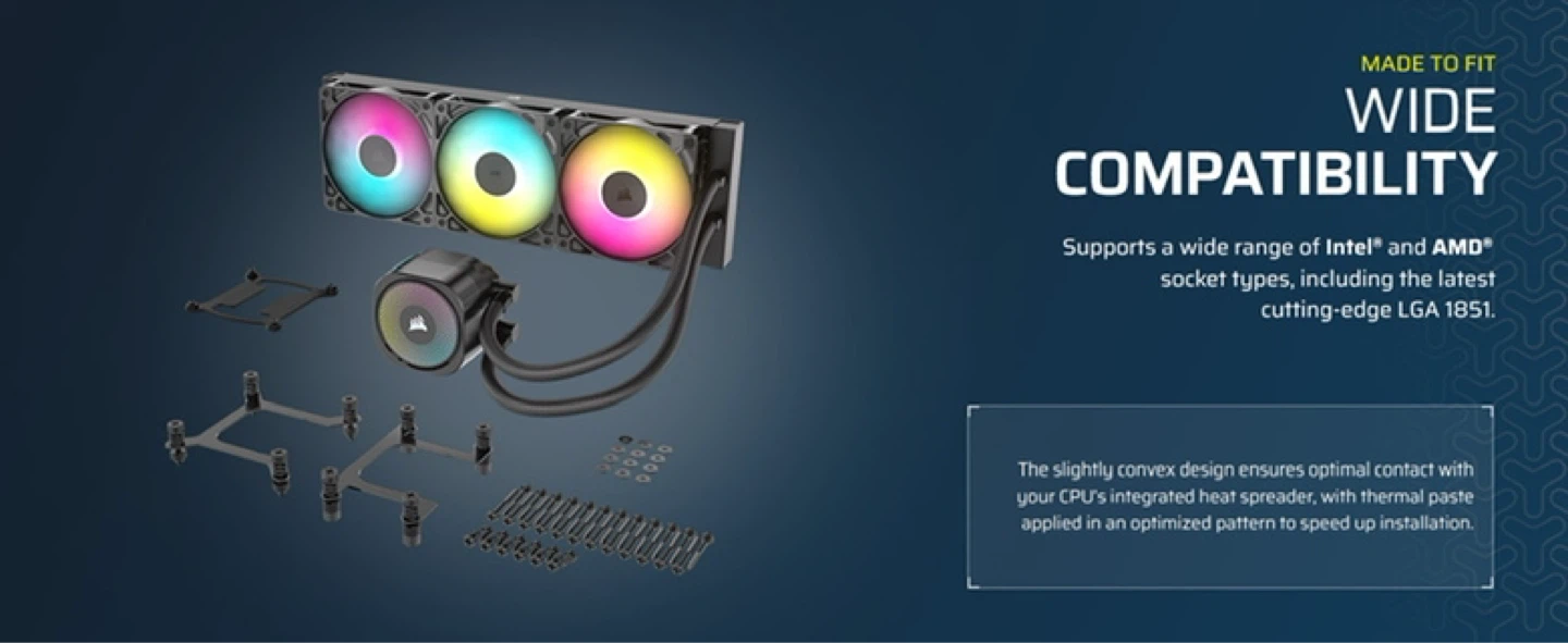 Corsair Nautilus 360 RS ARGB Liquid CPU Cooler - photo 3