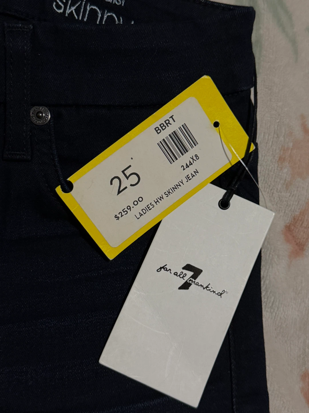 High Waist Skinny Jeans Size 25 - photo 3