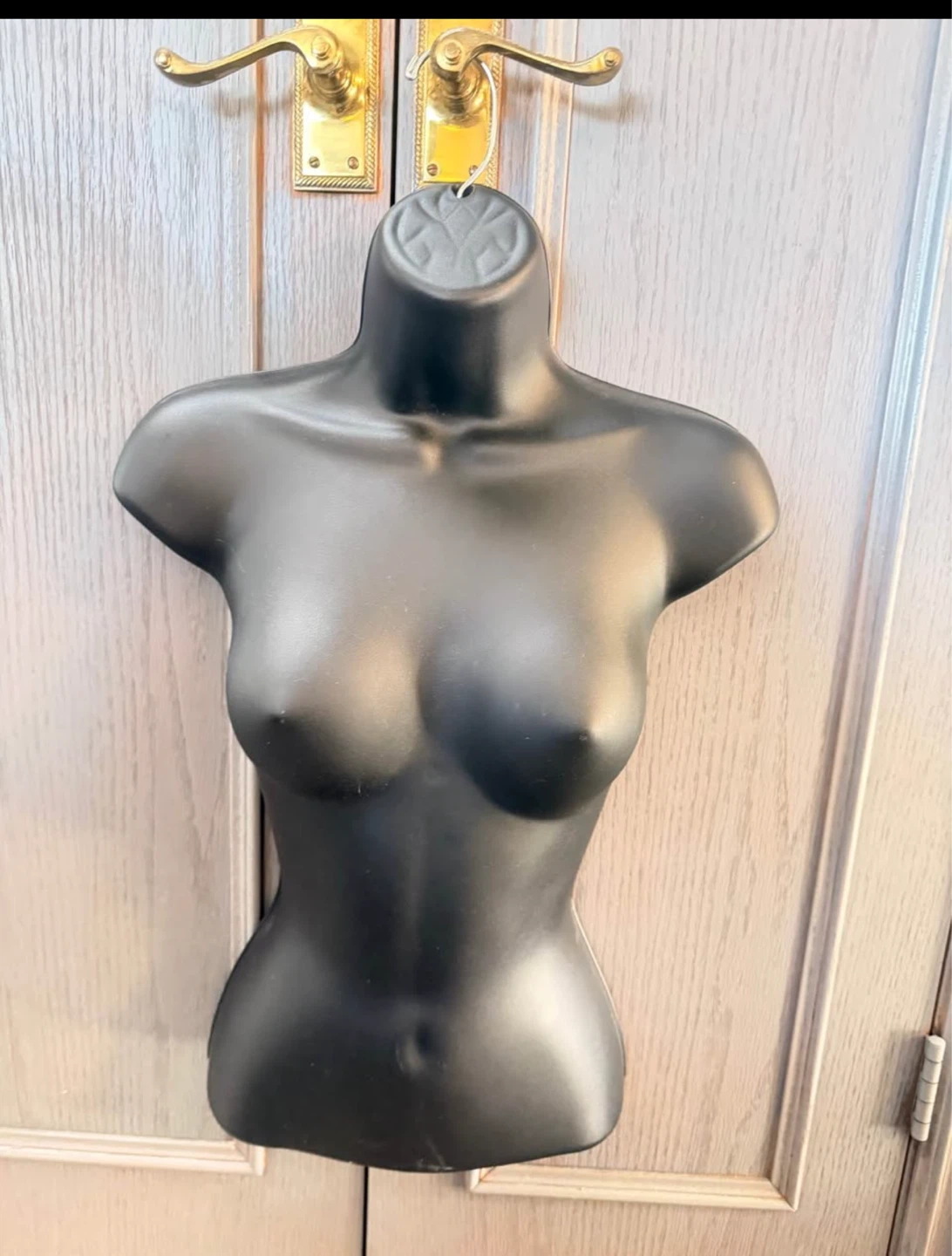 Set of 5 Black Plastic Torso Mannequins