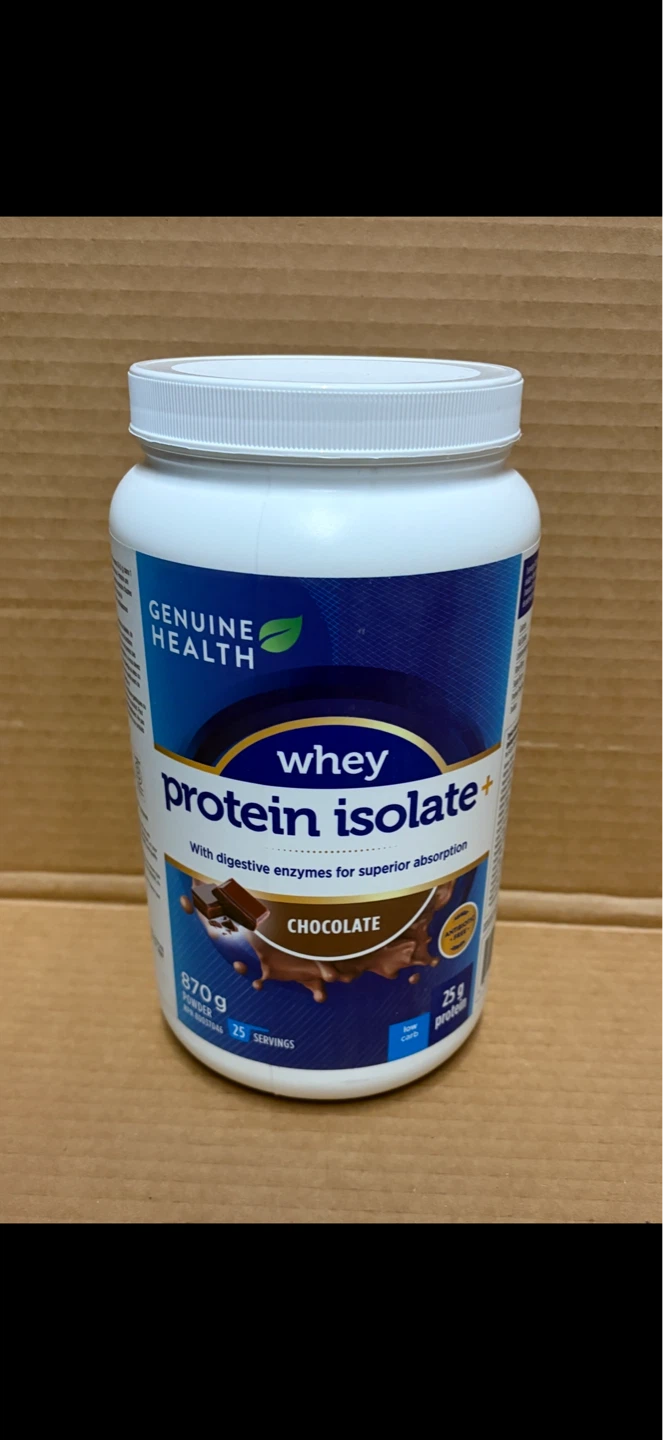 Genuine Health Whey Protein Isolate+ Chocolate Powder