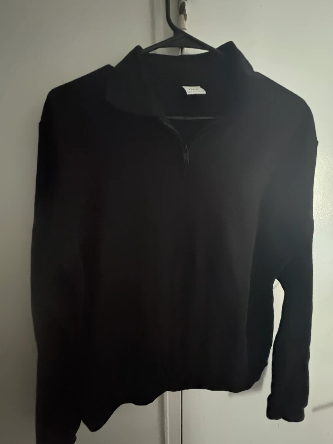 ZARA Black 1/4 Zip Sweatshirt - Size S - photo 3