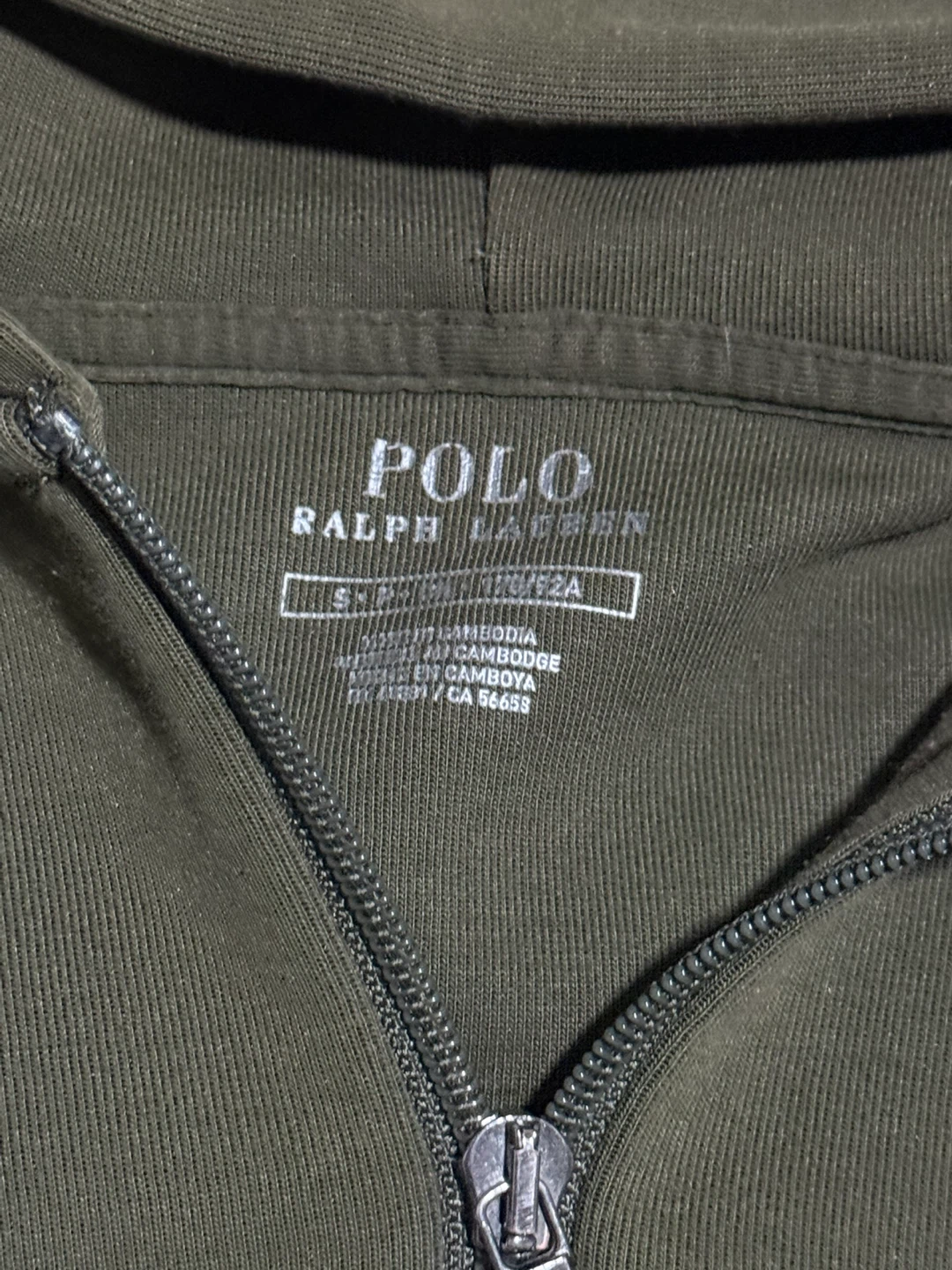 Polo Ralph Lauren Full Zip Hoodie - Olive Green - photo 2