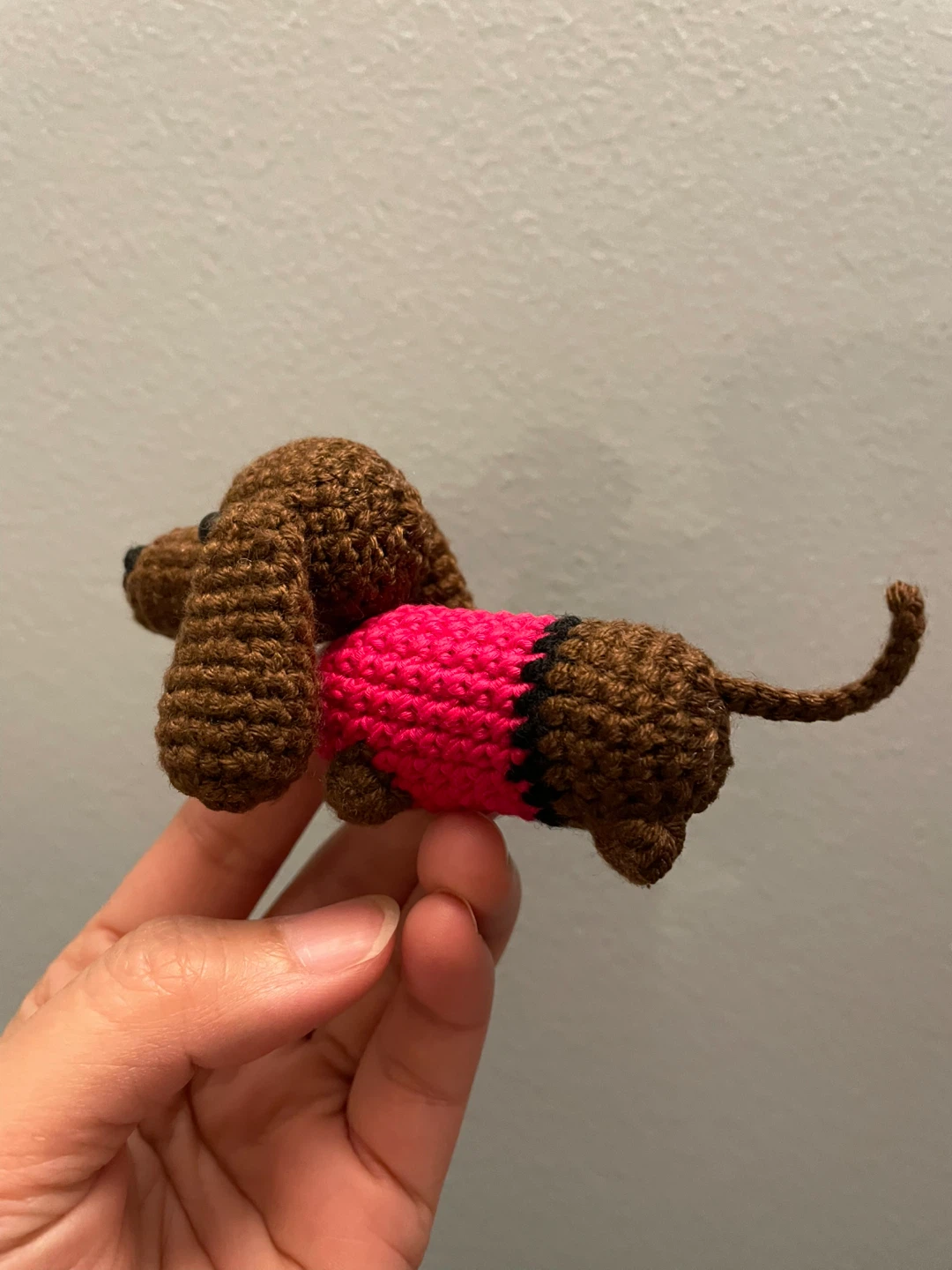 Crocheted Dachshund Dog Amigurumi - photo 2