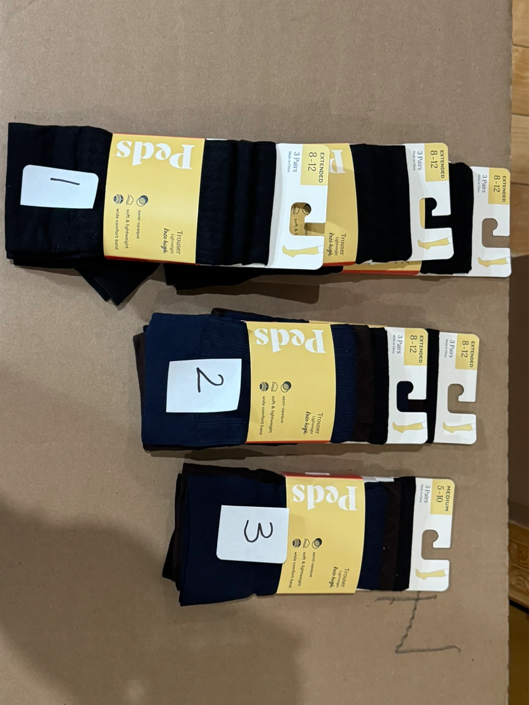 Peds Trouser Knee High Socks (3 Pairs)