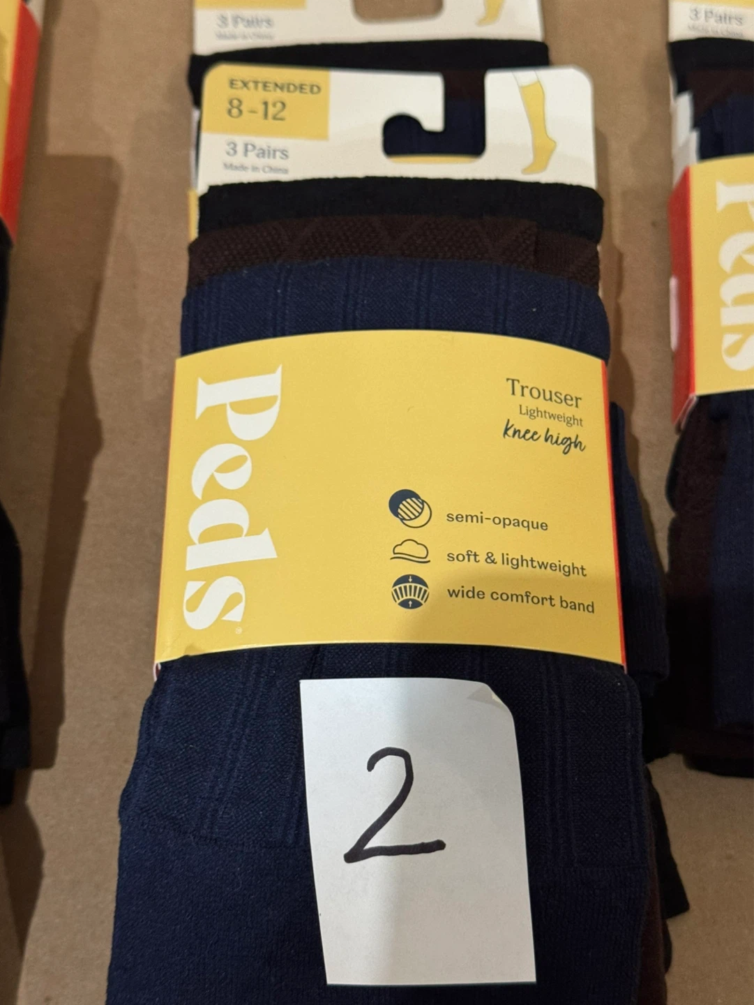 Peds Trouser Knee High Socks (3 Pairs) - photo 3