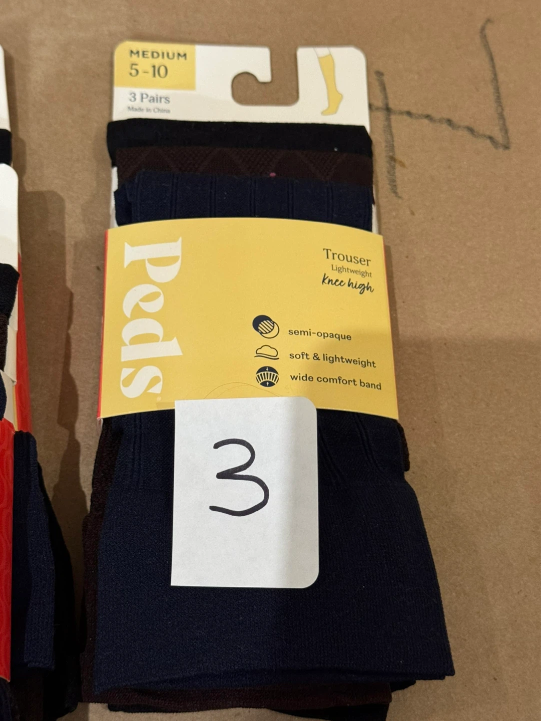 Peds Trouser Knee High Socks (3 Pairs) - photo 4