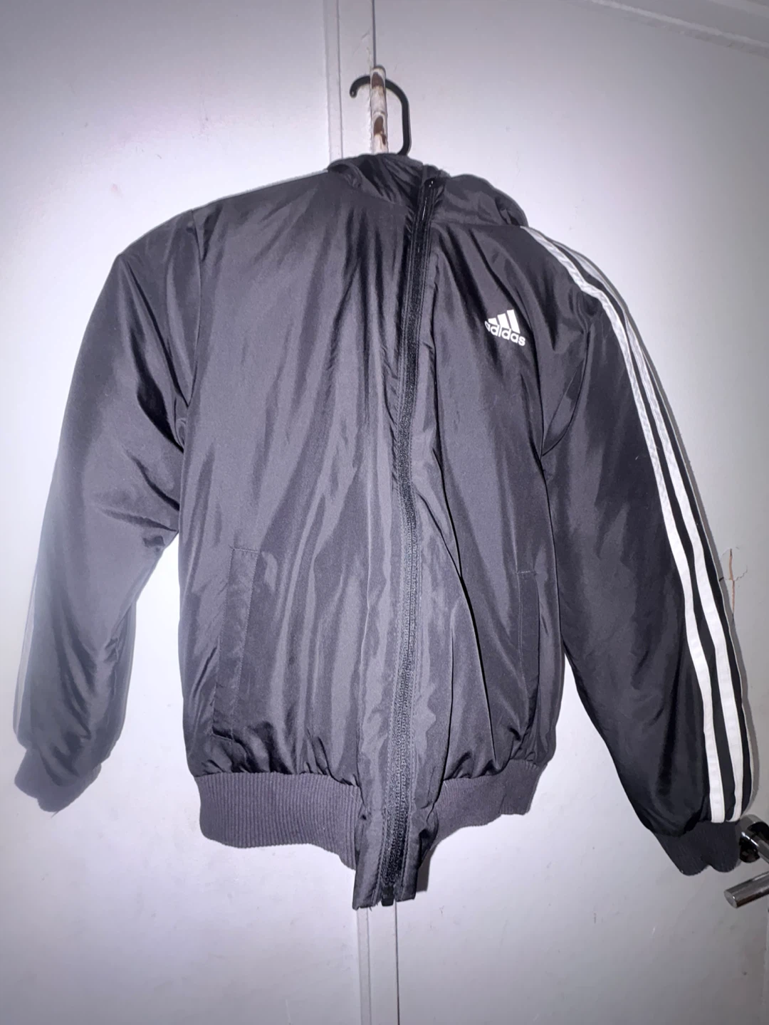 Adidas Black Reversible Hooded Jacket