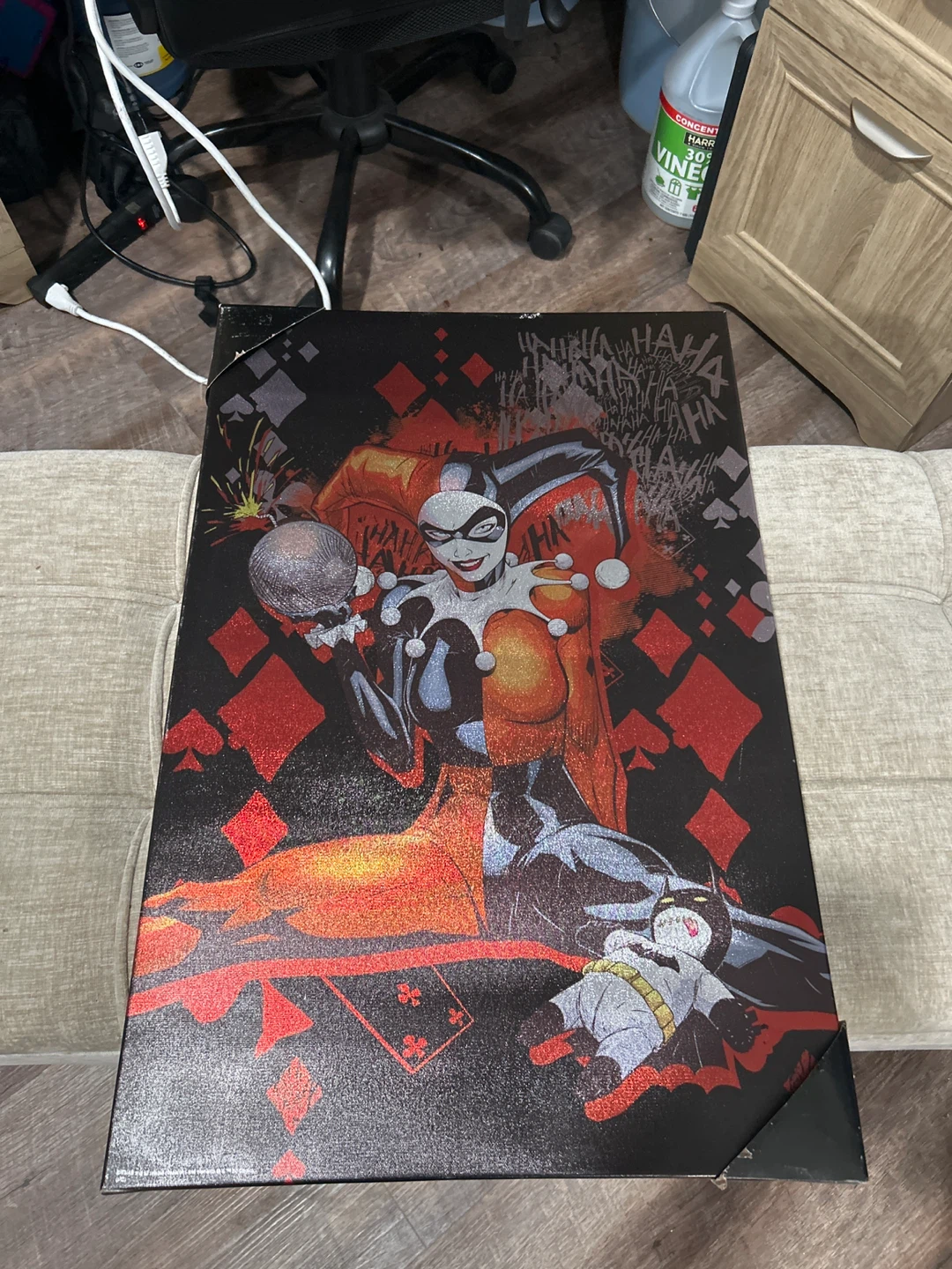 Harley Quinn "Ha Ha Ha" Canvas Wall Art
