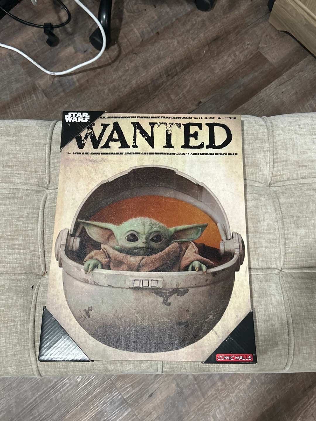 Star Wars The Mandalorian "Wanted" Wall Art