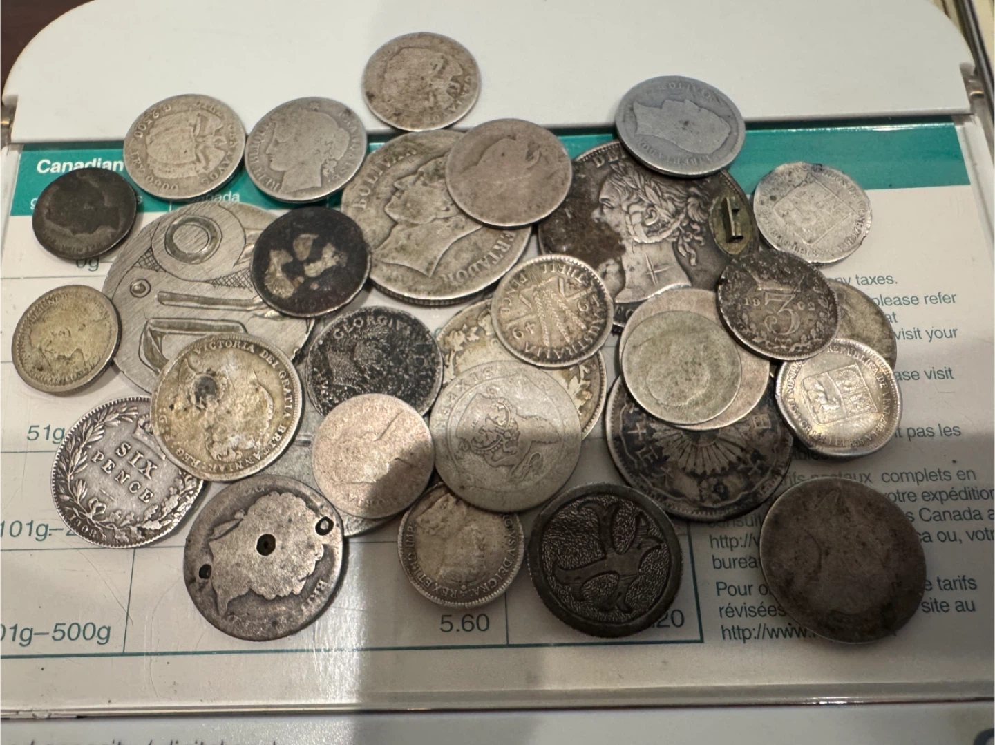 30 Scrap/Culled Very Old Silver Coins Under Spot