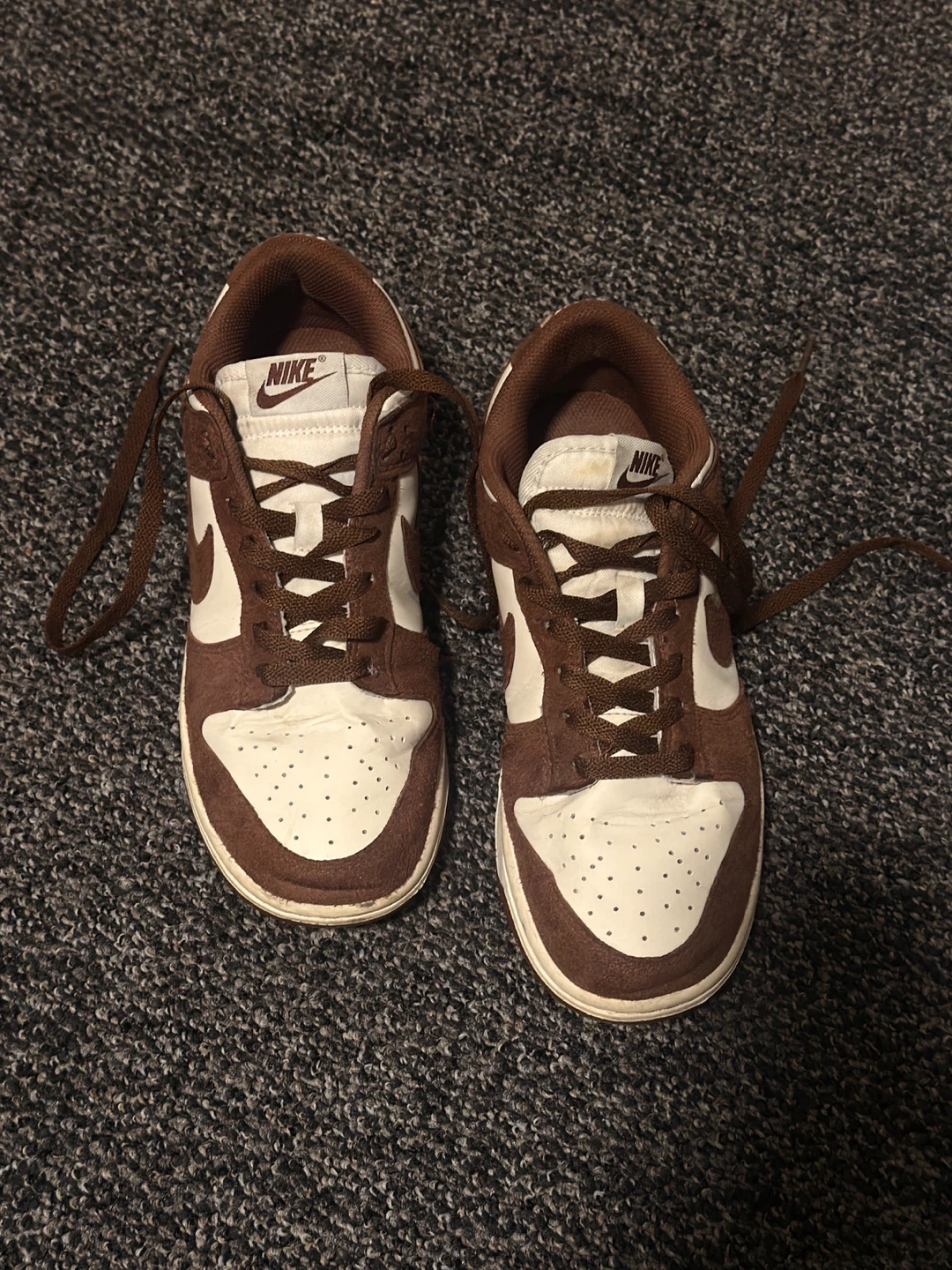 Nike Dunk Low Brown White Sneakers - photo 3