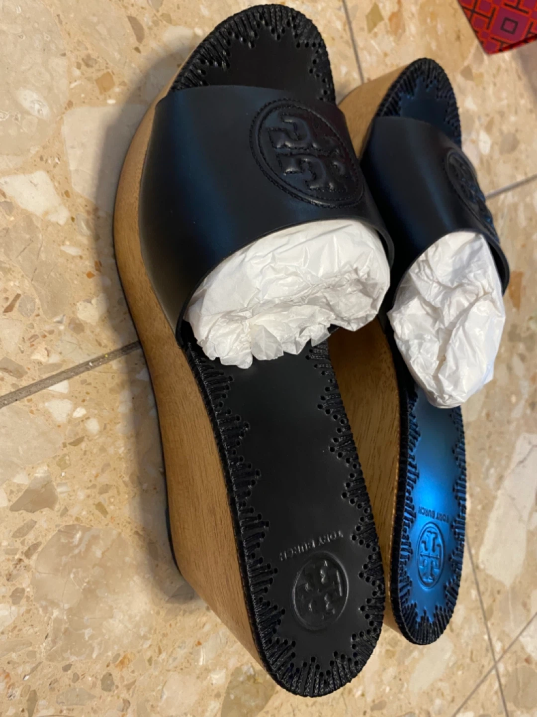 Tory Burch Patty Wedge Slides (Size 7.5) *NEW* - photo 2