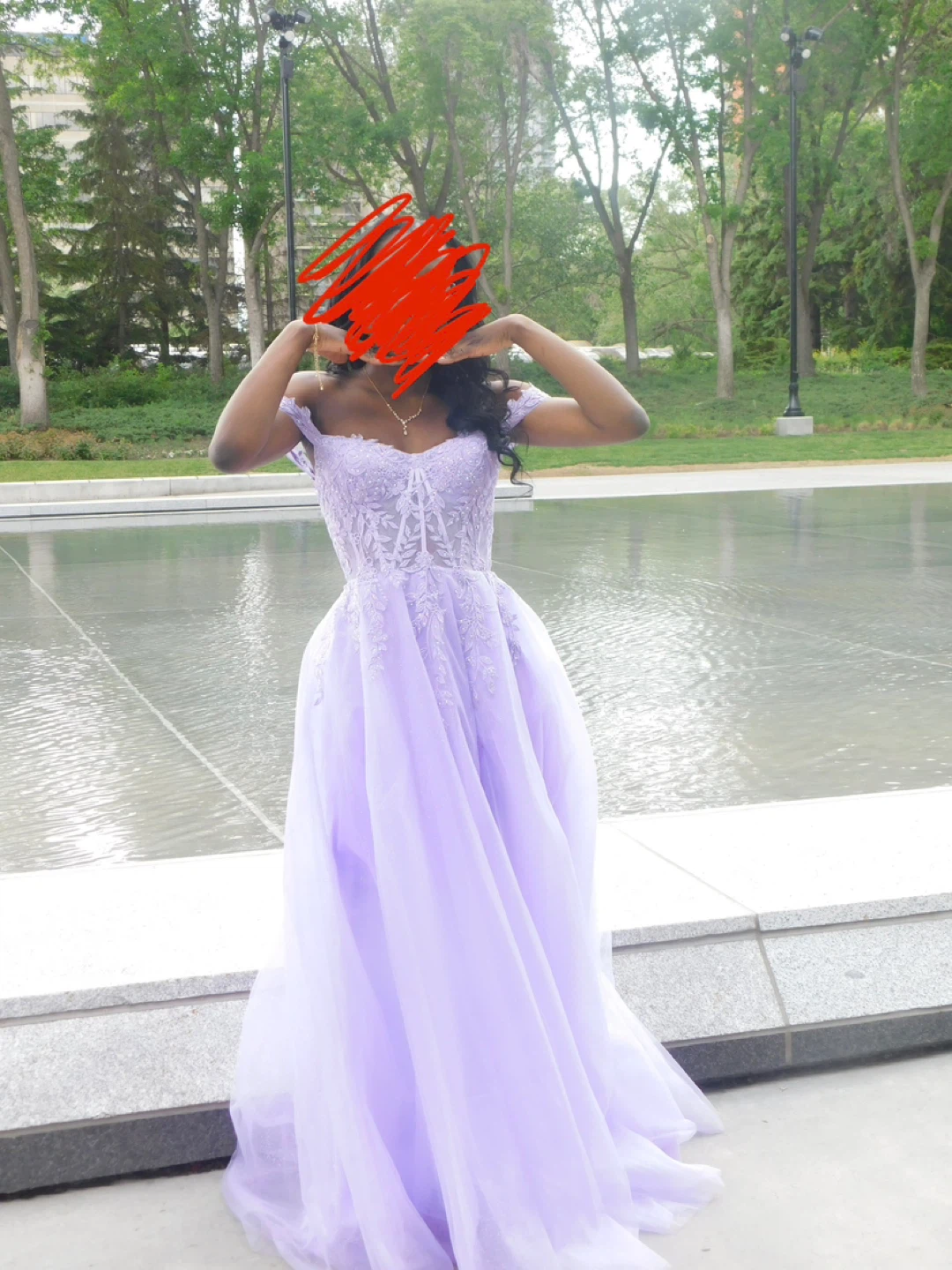 Purple prom dress