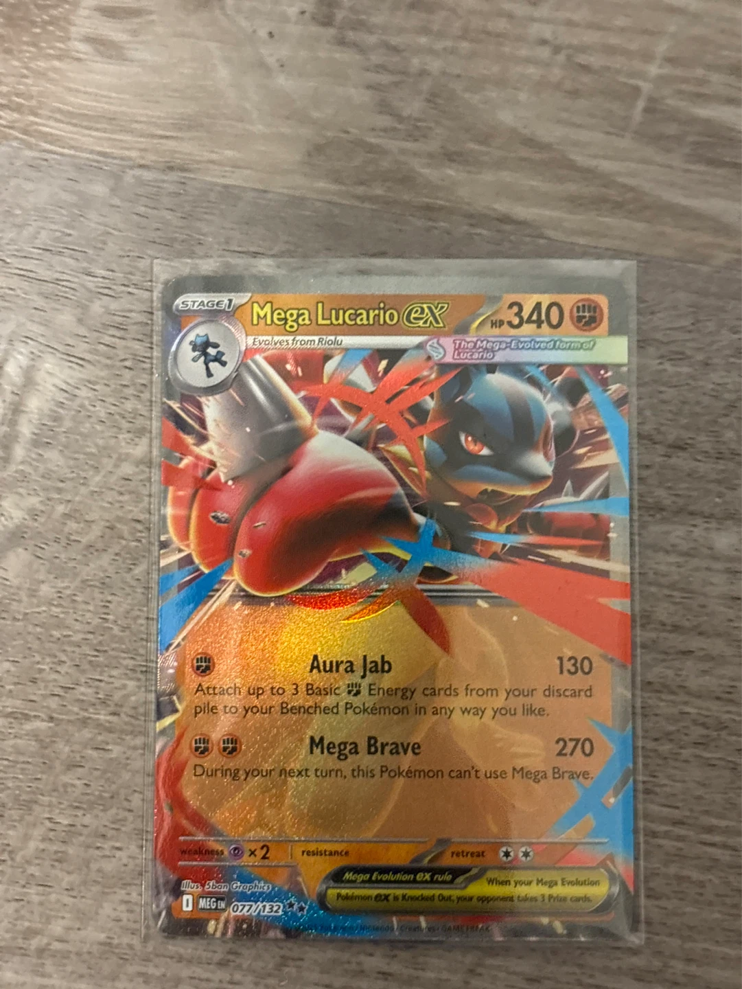 Pokemon TCG Mega Lucario EX 077/132