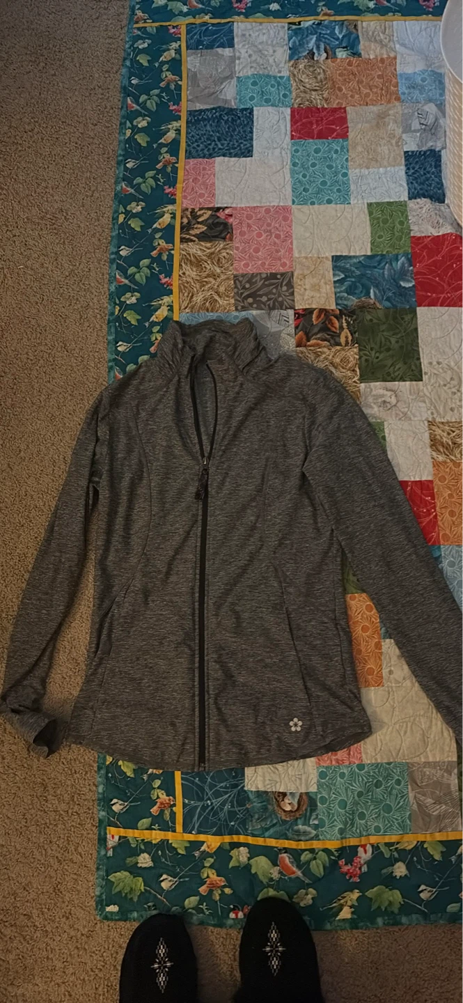 Tek Gear Women's Grey Full Zip Jacket