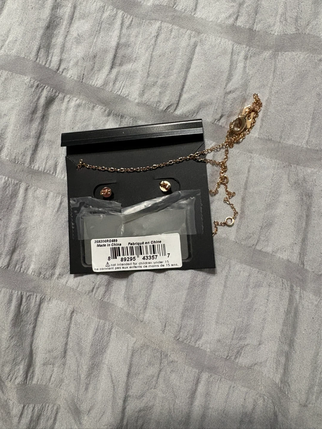 Coach Rose Gold Flower Necklace and Earring Set - photo 2