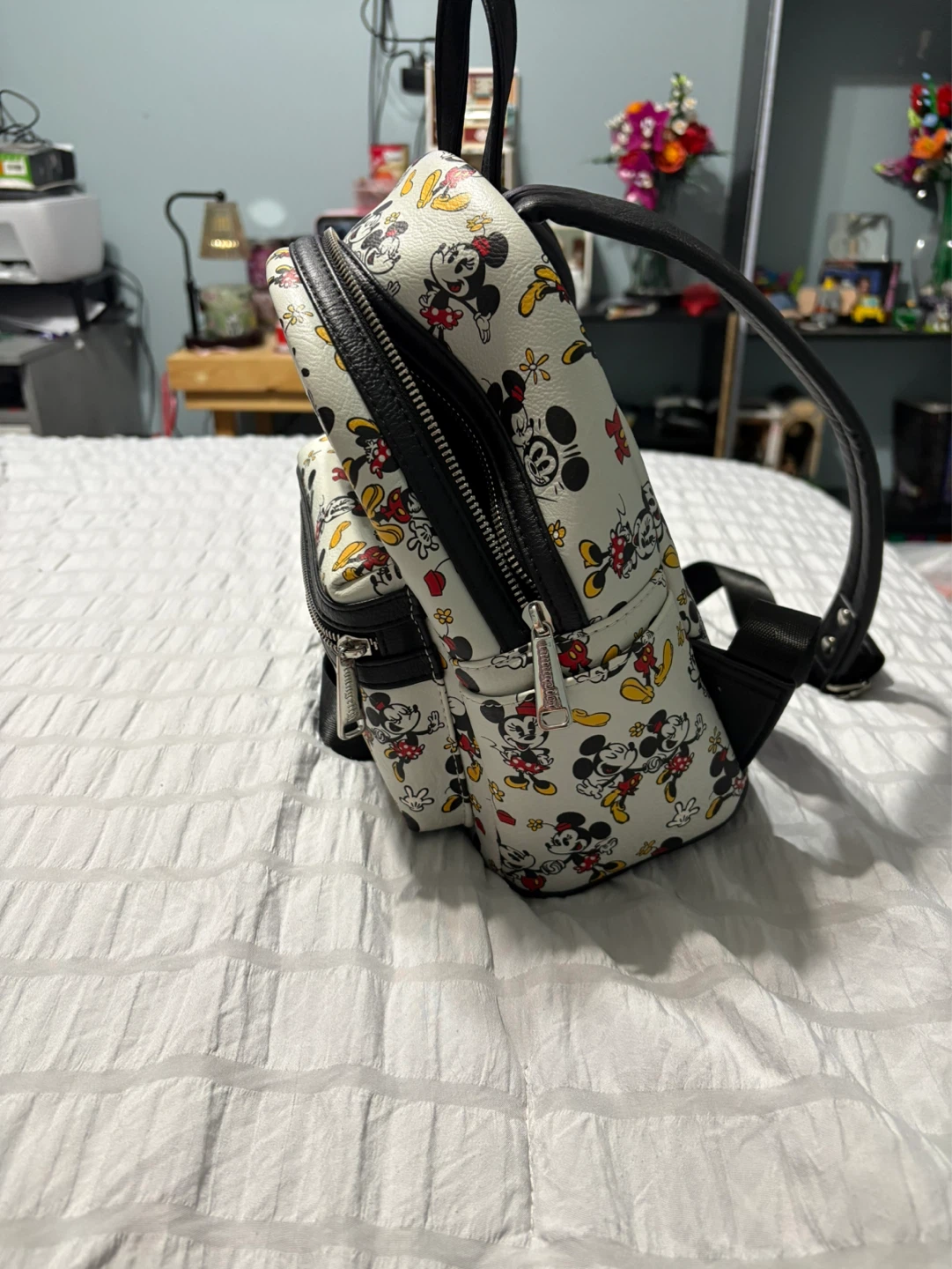 Loungefly Mickey Mouse and Minnie Mouse Mini Backpack - photo 2