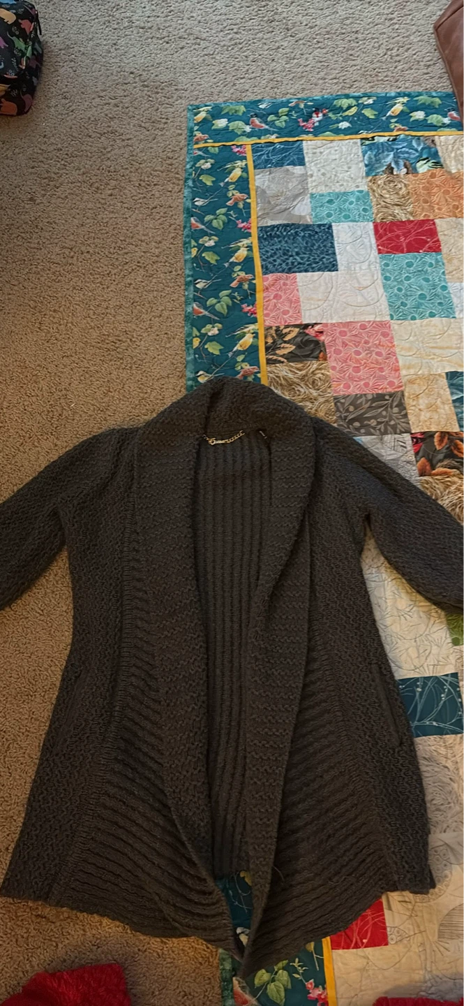 Guess Grey Long Sleeve Cardigan