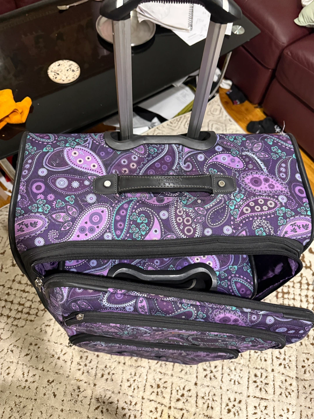 Ricardo Beverly Hills Paisley Rolling Suitcase - photo 2