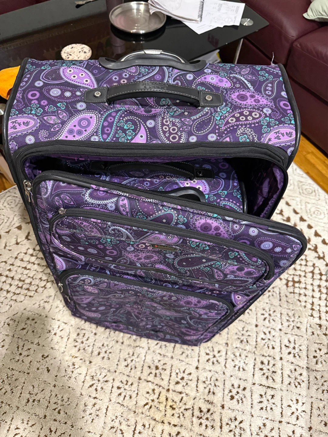 Ricardo Beverly Hills Paisley Rolling Suitcase